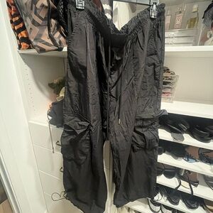 SHEIN Black Drawstring Pants